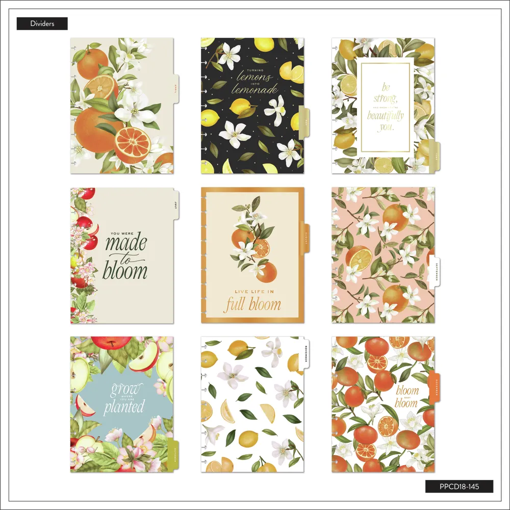 2024 Fruit & Flora Happy Planner - Classic Vertical Layout - 18 Months