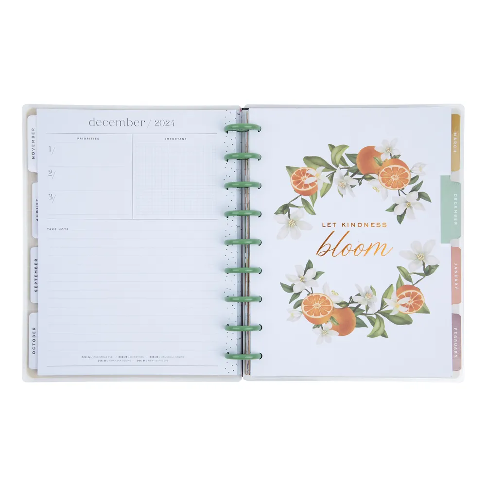 2024 Fruit & Flora Happy Planner - Classic Vertical Layout - 18 Months