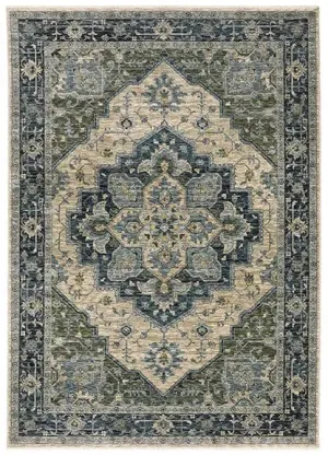Aberdeen 51G Grey/Blue Rug