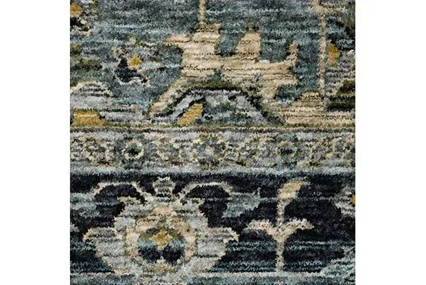 Aberdeen 51G Grey/Blue Rug