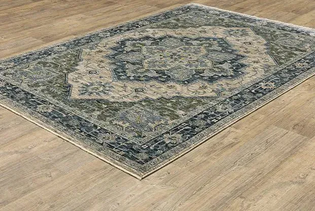 Aberdeen 51G Grey/Blue Rug