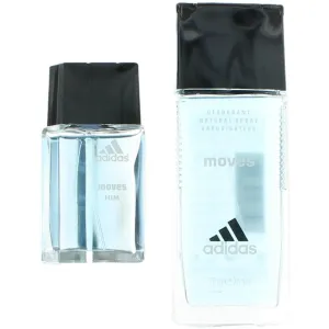 Adidas Men's Gift Set - Moves Deodorant and Eau De Toilette Spray Authentic Scents