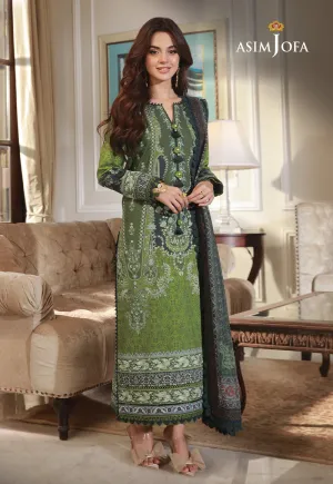 AJAS-14 DESIGNERS STITCHED PRINTED CAMBRIC 3 PCS