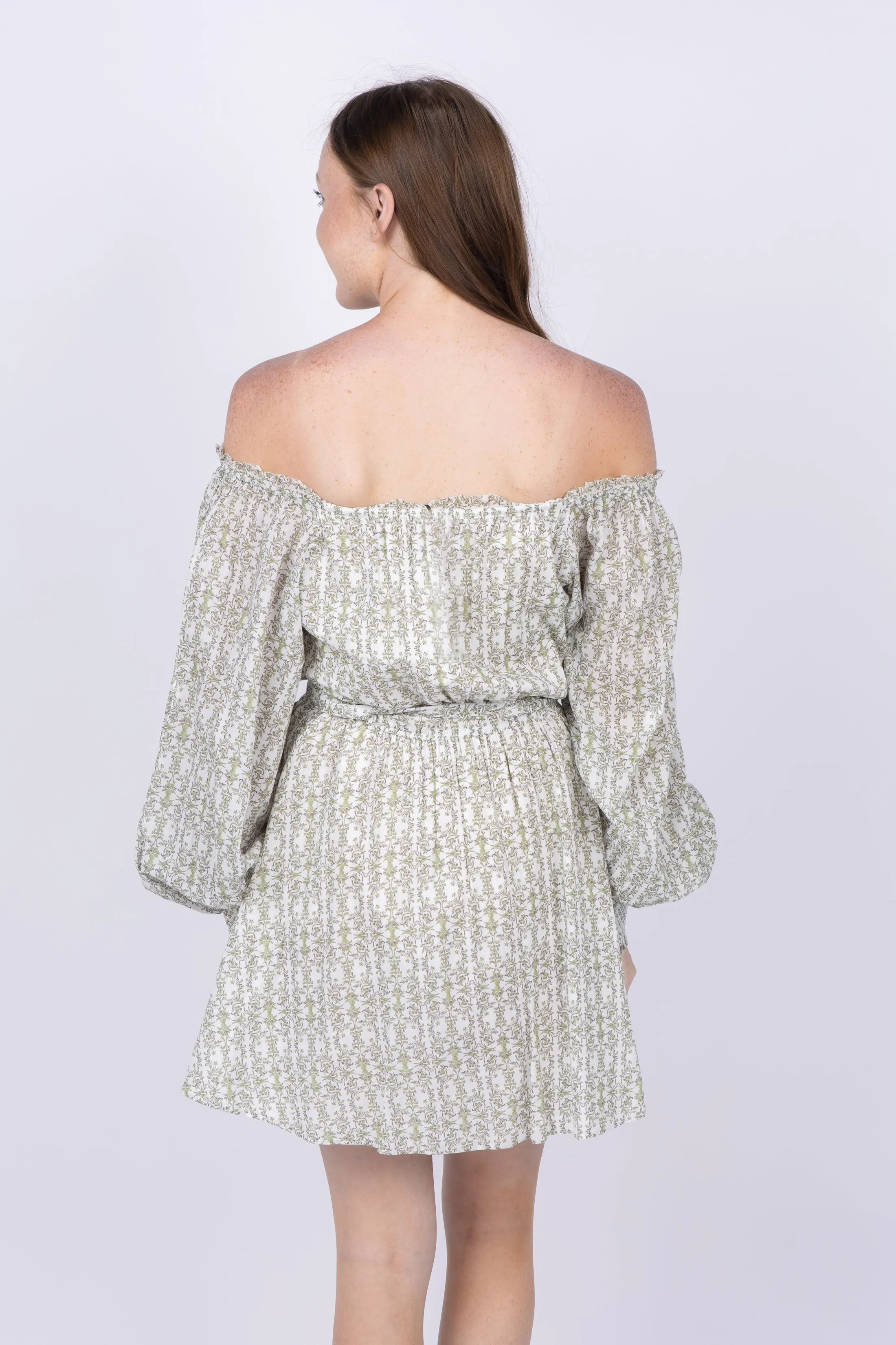 Alice   Olivia Mary Belted Dress in Republic Geo