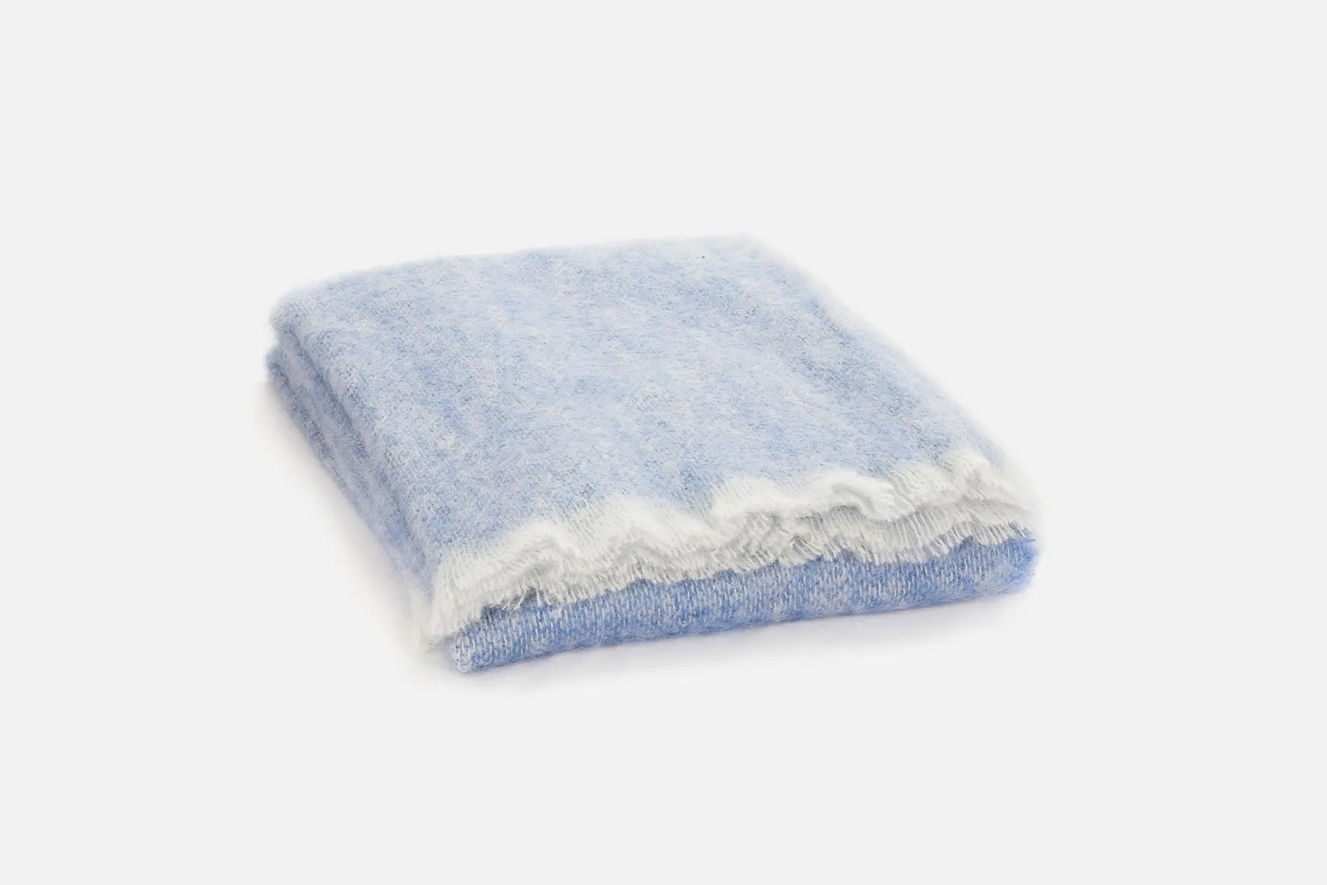 Azure Mooneen Mohair Throw Blanket