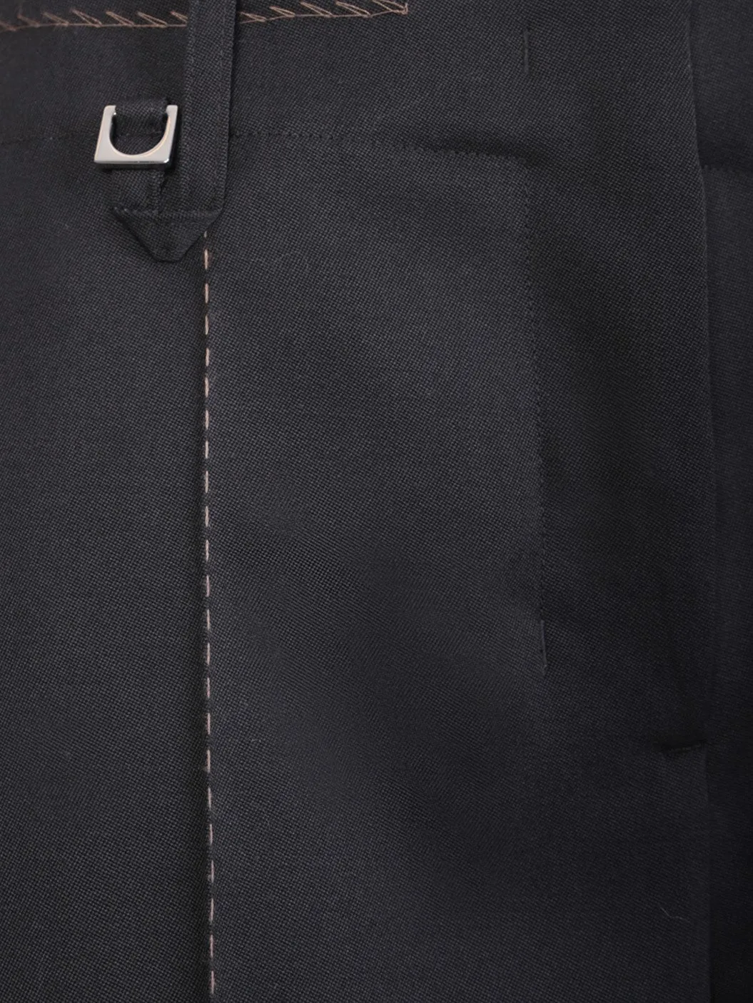 Black Le pantalon Cordao
