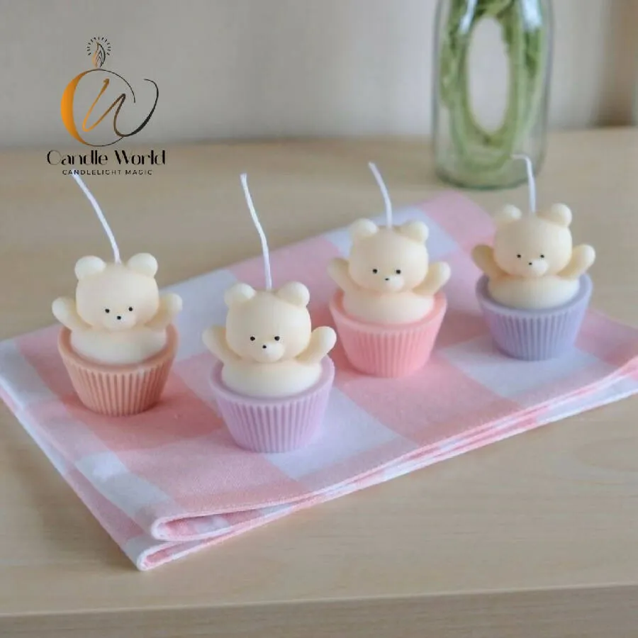 Candle World Handmade Bear Cake Scented Candle