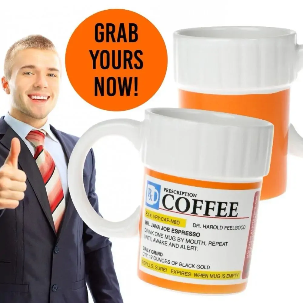 Ceramic Coffee Prescription Mug