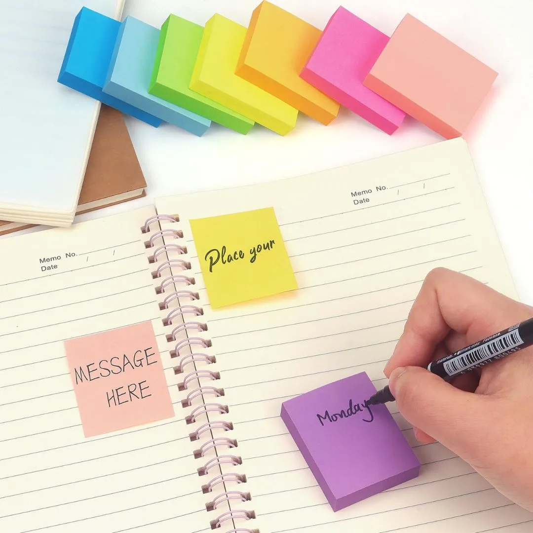 Colorful Sticky Notes - 3 inch x 2 inch ( Pack of 1 )