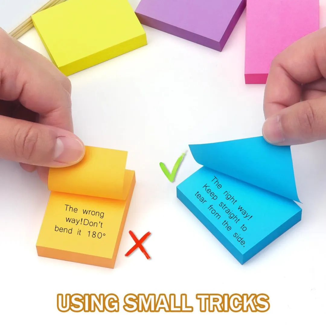 Colorful Sticky Notes - 3 inch x 2 inch ( Pack of 1 )