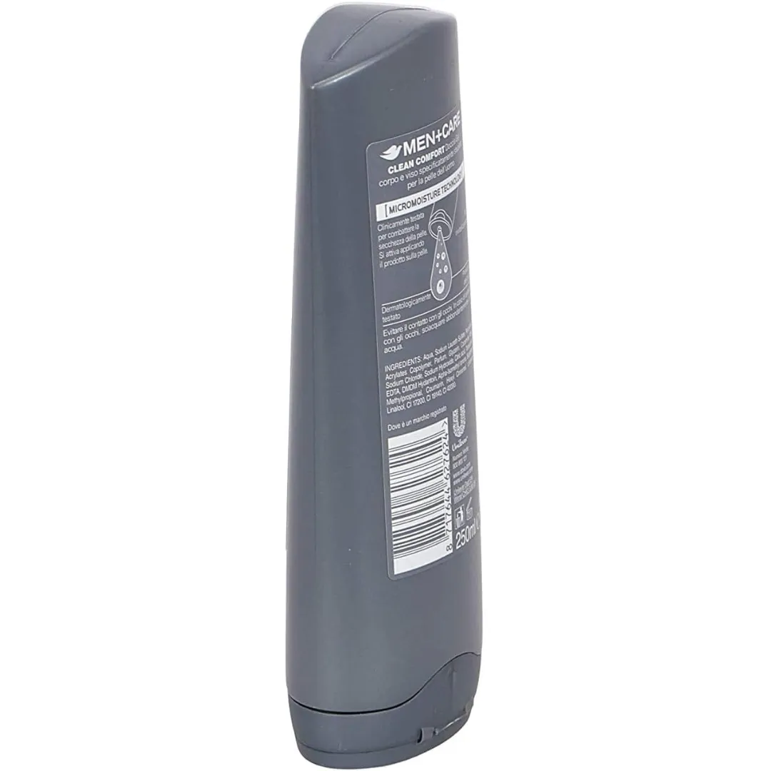 Dove Men Clean Comfort Body & Face Shower Gel 250ml (T)