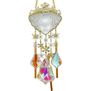 Dream Queen Crystal Wonder Wind Chime (Goldtone)