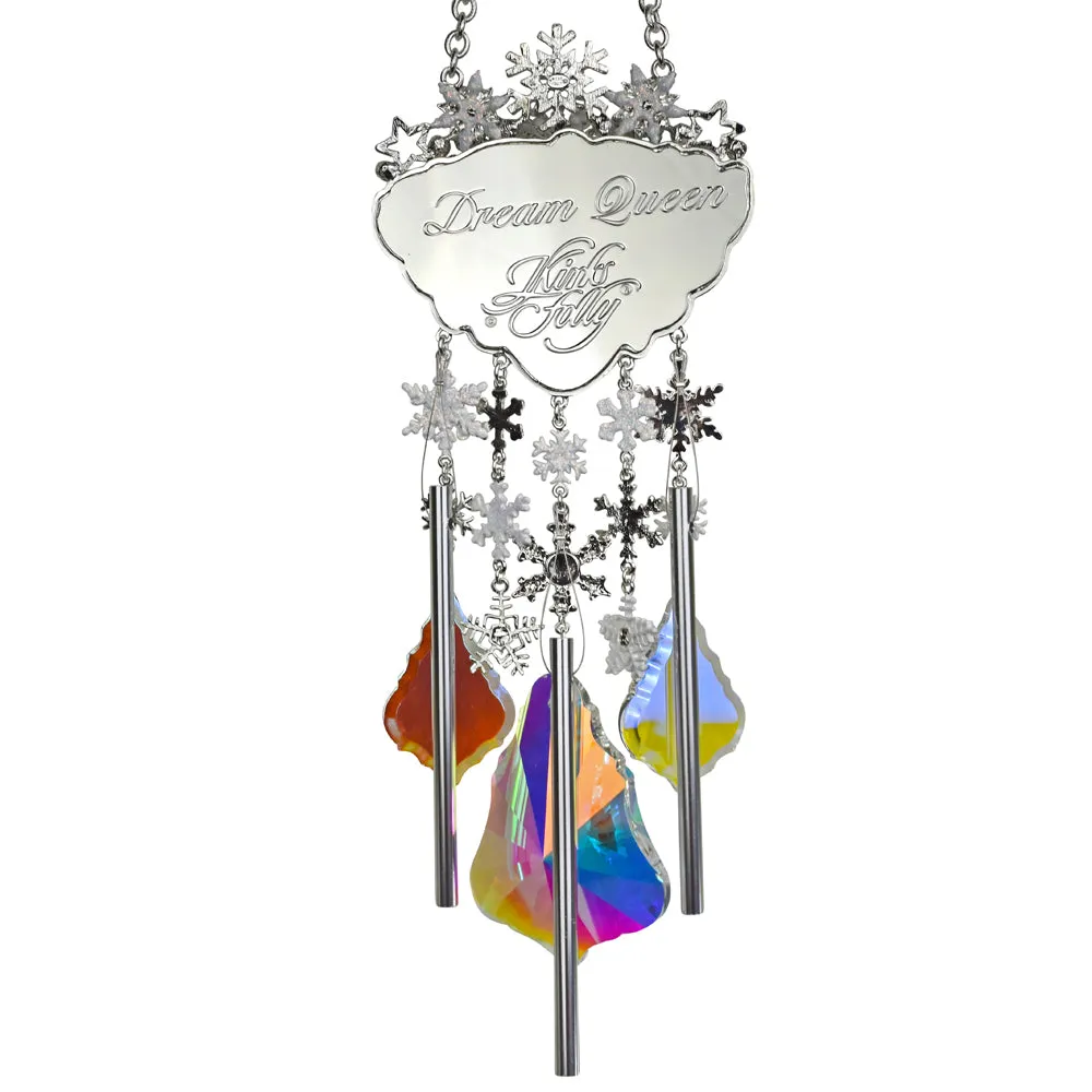 Dream Queen Crystal Wonder Wind Chime (Sterling Silvertone)