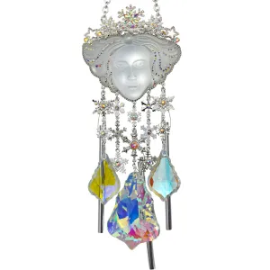 Dream Queen Crystal Wonder Wind Chime (Sterling Silvertone)