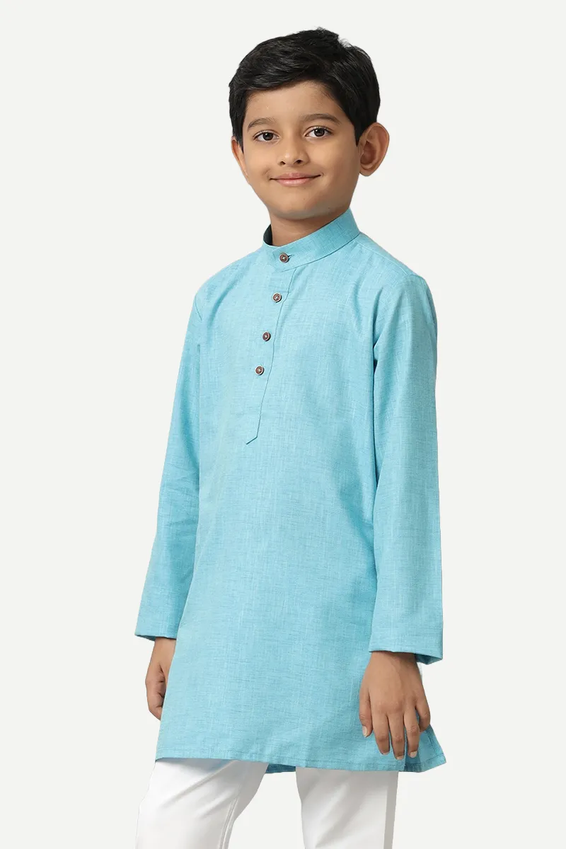 Exotic - Sky Blue Kurta For Kids | Uathayam