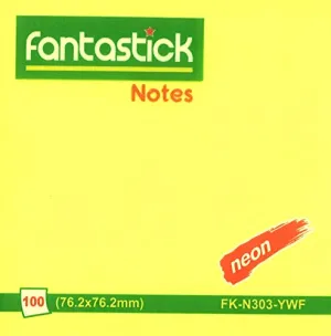 Fantastick Sticky Notes Fluorecent. Speech Blister Yellow