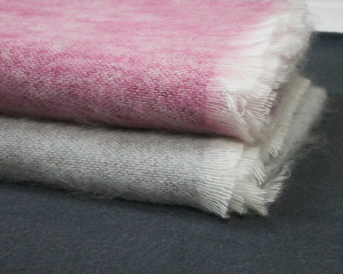 Foxglove Mooneen Mohair Throw Blanket