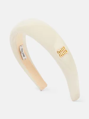 Glossy patent leather headband