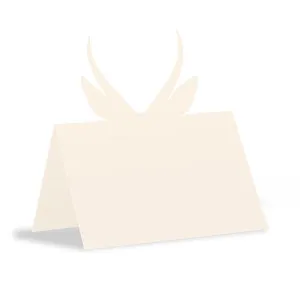 Laser Expressions Antelope Antlers Folded Place Card Sea Blue
