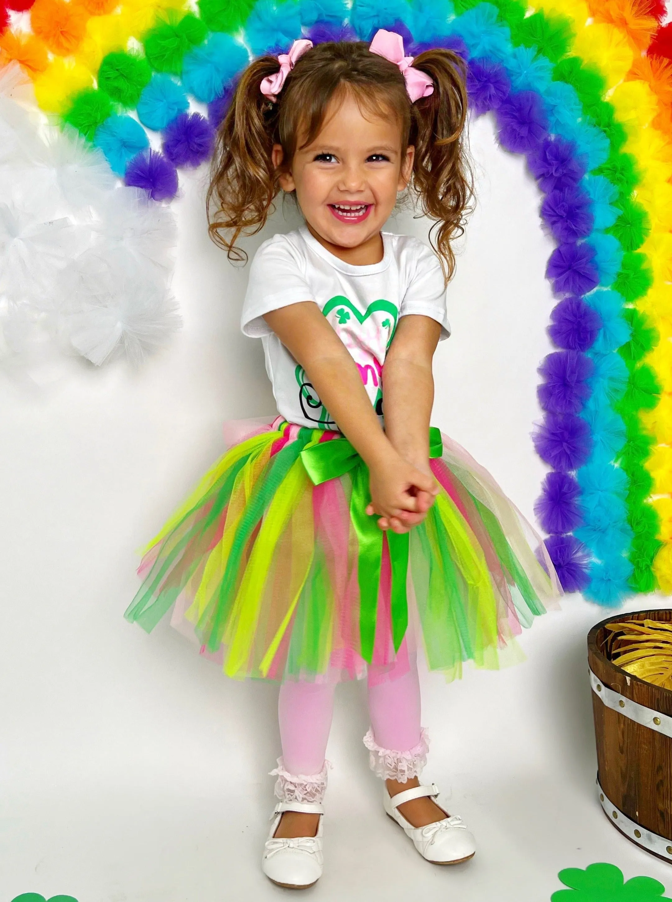 Little Miss Lucky Tutu Bow Skirt Set