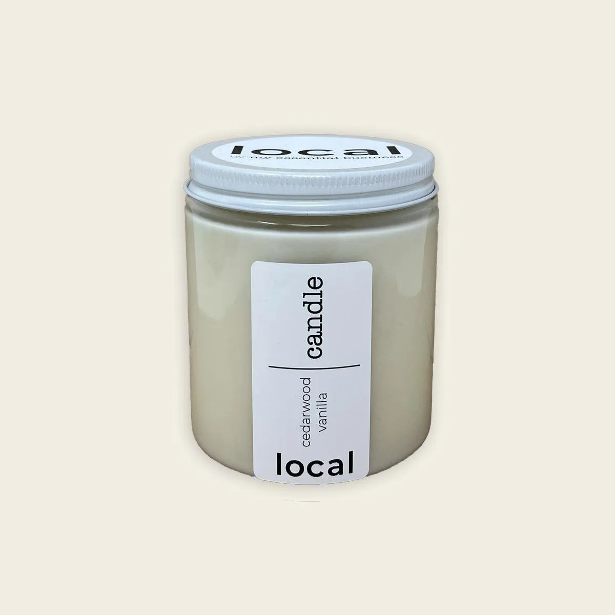 local candle - cedarwood vanilla