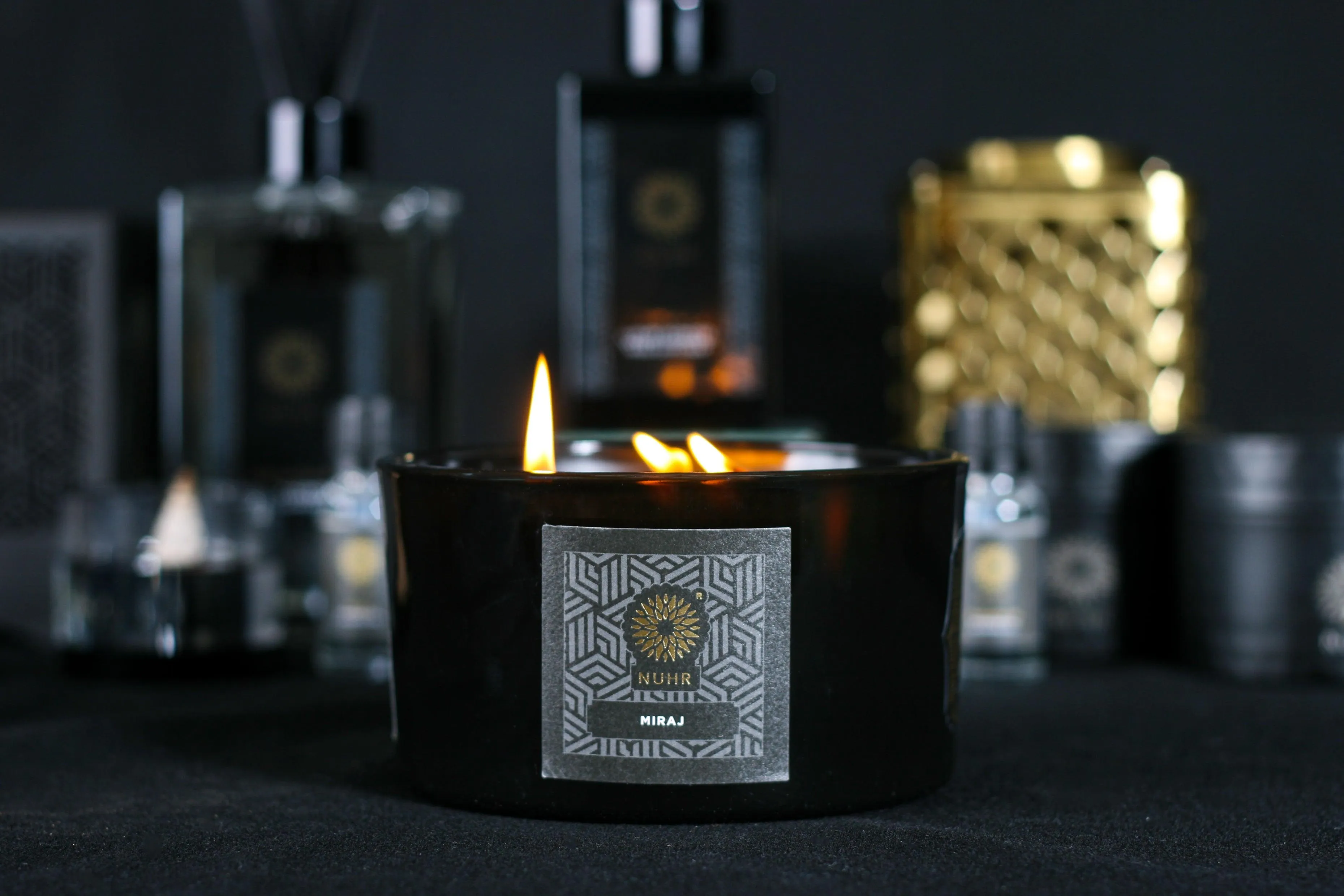 Luxury 3 Wick Candle by NUHR Home - Haramain