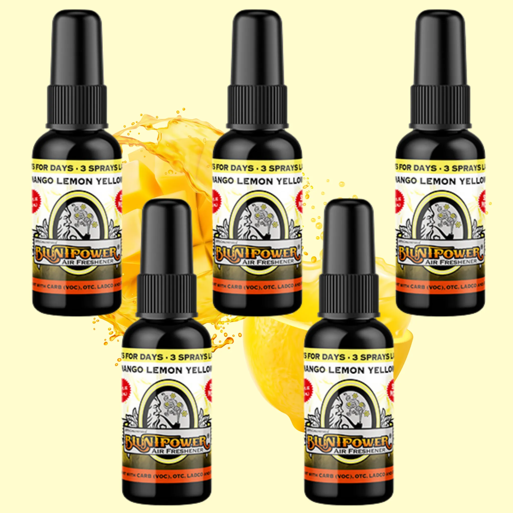 Mango Lemon Yellow Air Freshener Spray