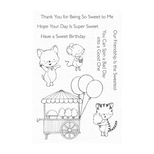 My Favorite Things Clear Stamps 4"x 6" - Cotton Candy Critters*