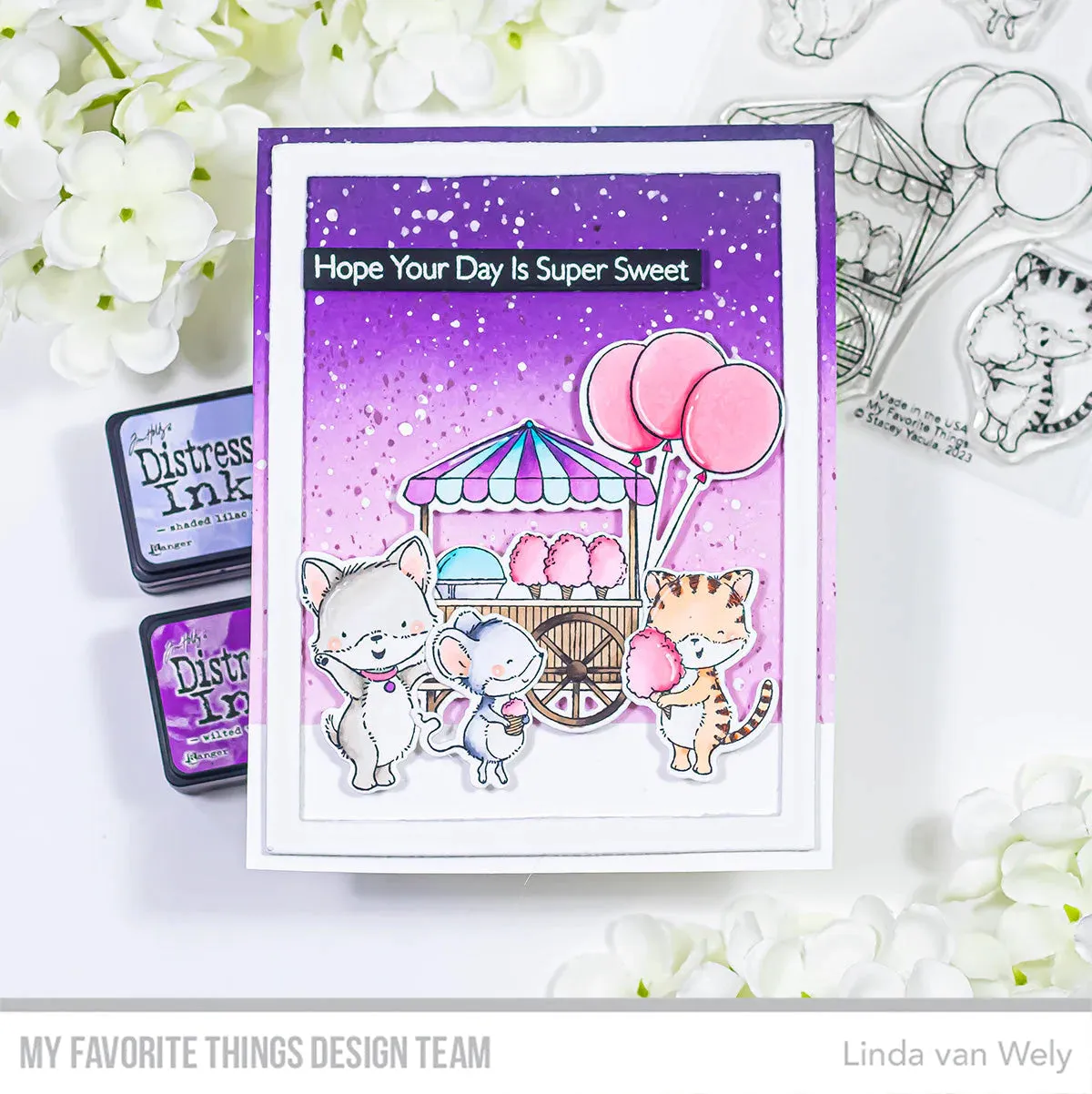 My Favorite Things Clear Stamps 4"x 6" - Cotton Candy Critters*