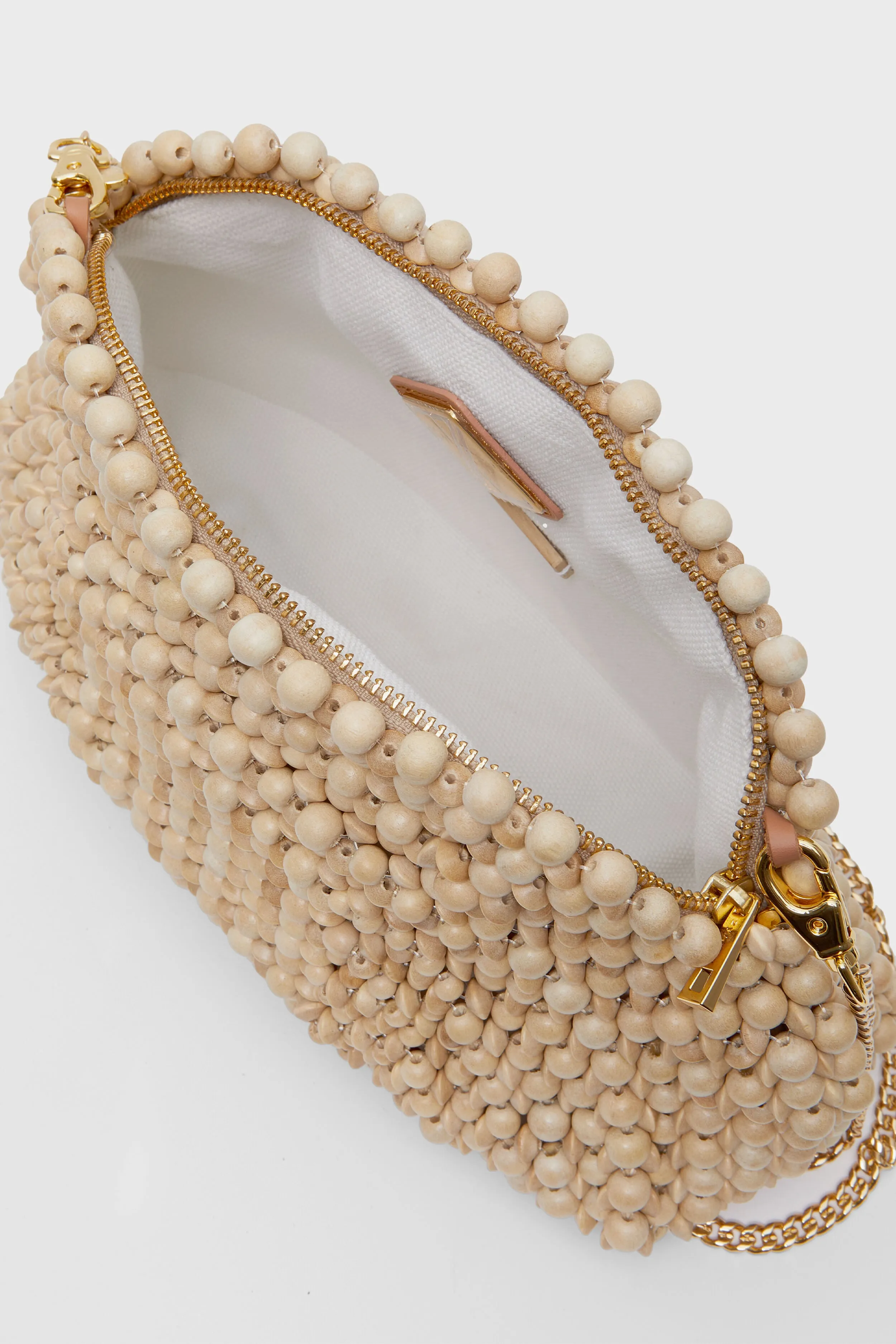 Natural Half Moon Bag