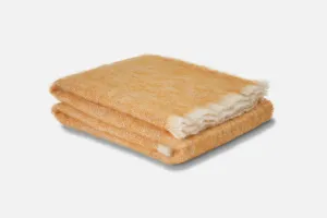 Ochre Mooneen Mohair Throw Blanket