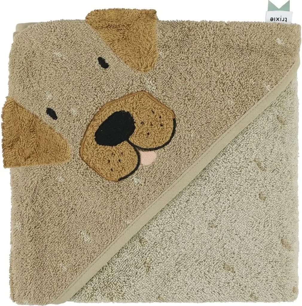 Organic Hooded Towel - 'Mr Dog'