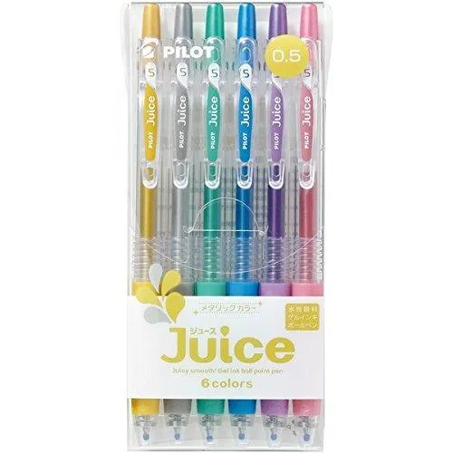 PILOT LJU-60EF-P-S6/ LJU-60EF-M-S6/ LJU-60F-6CK 0.5mm Juice Pen sets