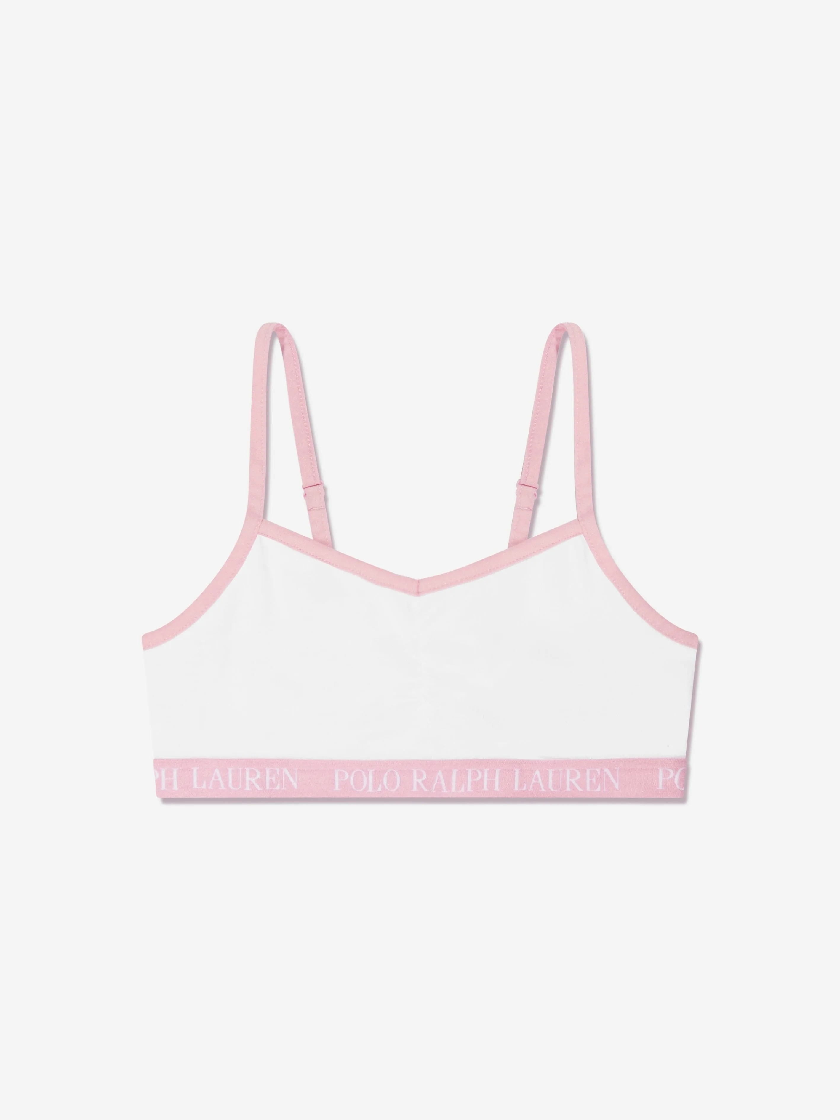 Ralph Lauren Girls 2 Pack Bralette Set in Pink