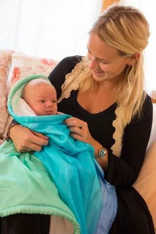 Sarah's Silks Baby Blanket - Sea glass
