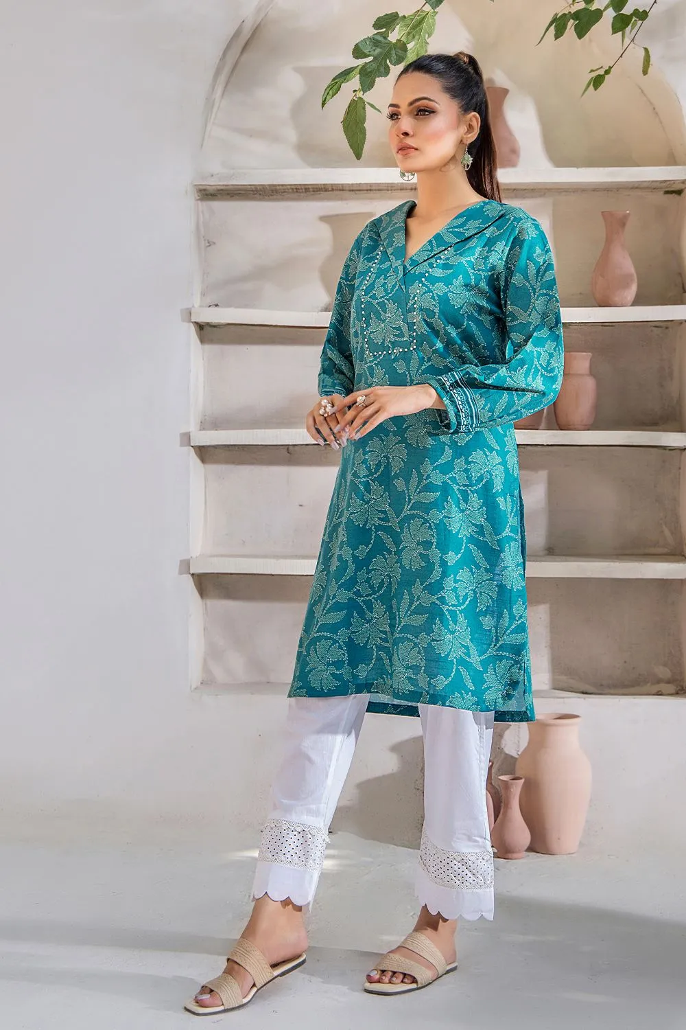 Stitched Self Jacquard Shirt DR-2304