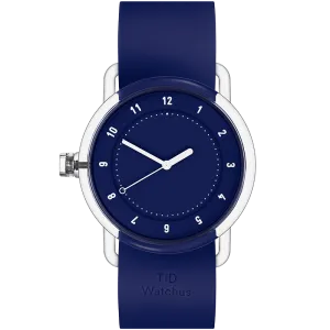 TID No.3 TR90 38mm Blue / Blue Silicone Strap / Transparent Buckle