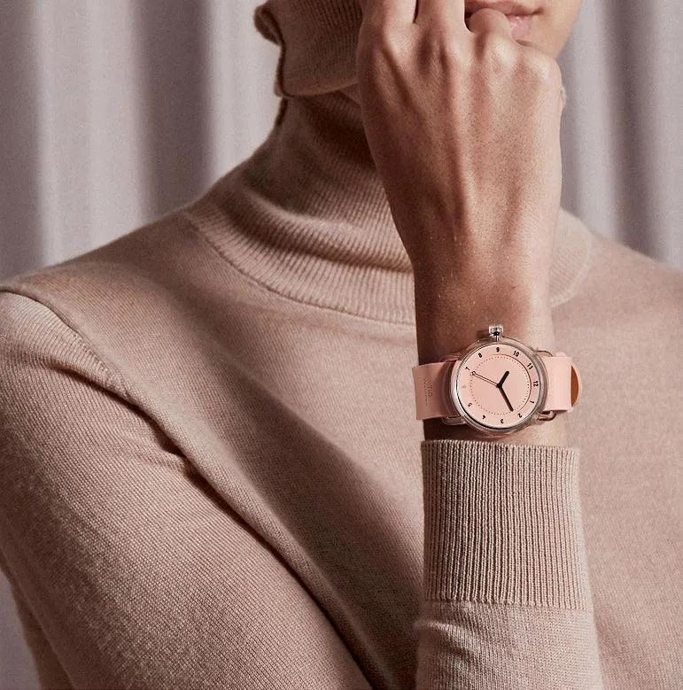 TID No.3 TR90 38mm Pink / Pink Silicone Strap / Transparent Buckle