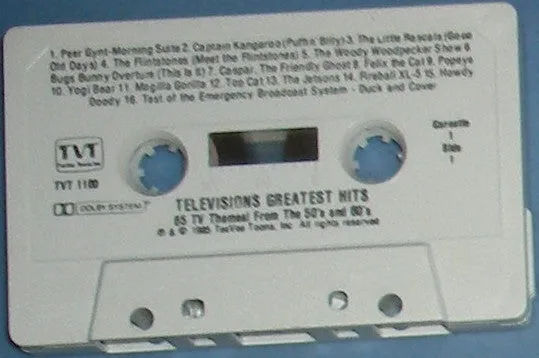 Various - Television's Greatest Hits (65 TV Themes! From The 50's And 60's) (2xCass, Comp) (VG )
