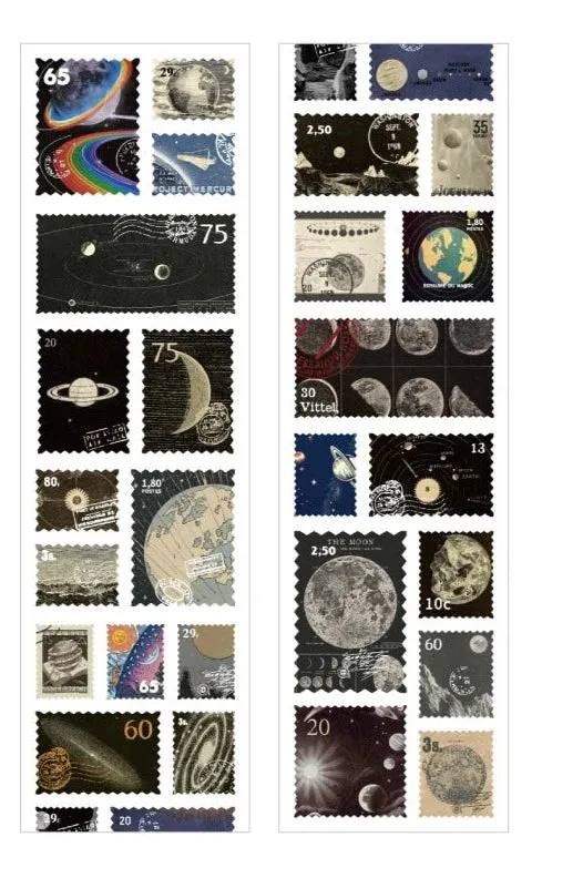 Vintage Stamp Sticker Atelier - Elevate Your Creative Expression with Timeless Botanical Charm